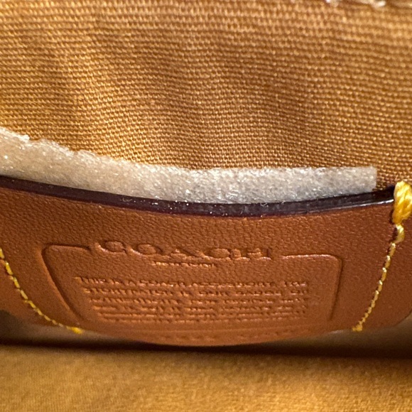 Coach Tan and Cream Crossbody and Wristlet Bag - Picture 9 of 12